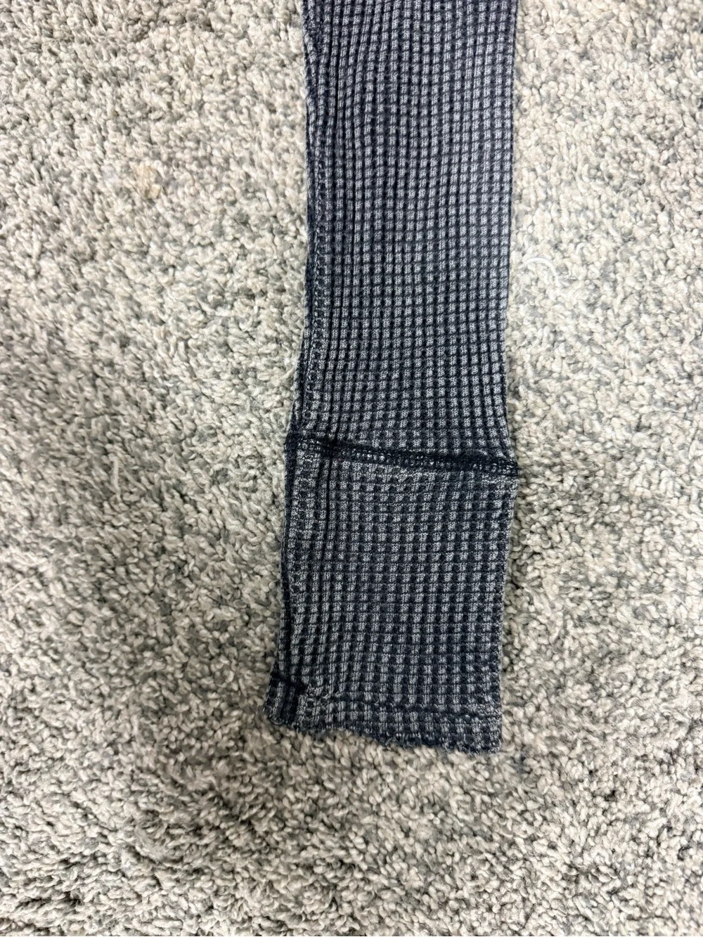 Lucky Brand Charcoal Waffle Knit Henley Long-Sleeve Top - Picture 7 of 7